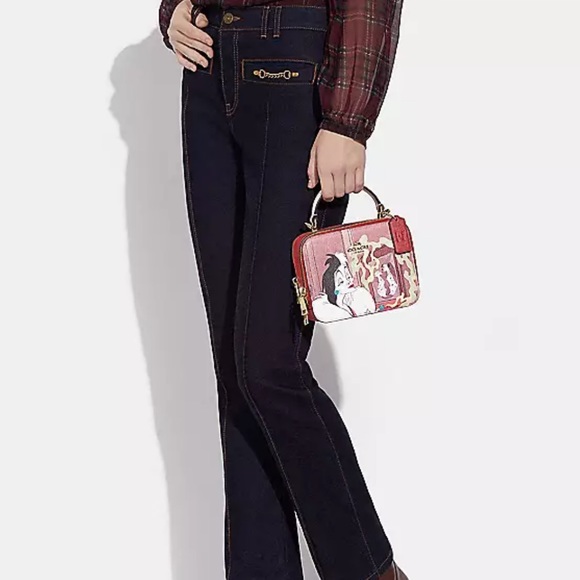 NWT Disney X Coach Box Crossbody With Cruella Motif - Picture 13 of 14